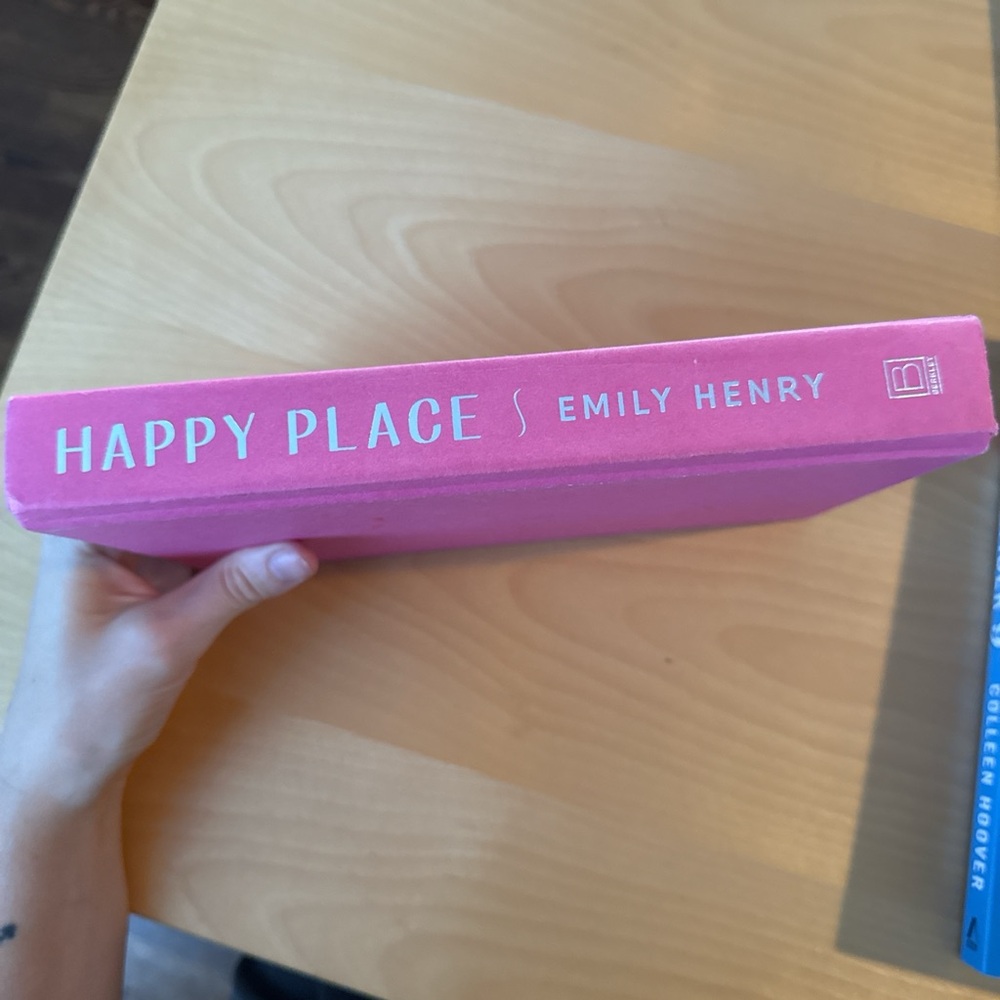 Pink 'Happy Place' Book by Emily Henry